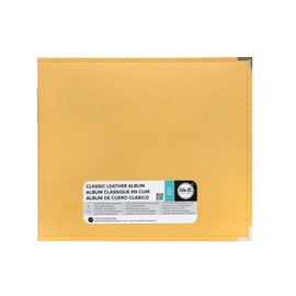 We R Memory Keepers 12x12 Photo Album Buttercup, Protect Memories and Photos, Soft, Acid-free Faux Leather, Classy Decorative Spine Label, Snag-free Rings, Includes 5 Page Protectors, Scrapbooking