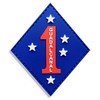 PatchOps 1st Marine Division Vinyl Decal Sticker
