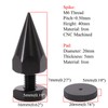 Flushbay 4-Piece Set Speaker Spike M6 Black Audio Speaker Insulator