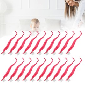 Haofy Worm On A String and Tiny Babies, 20 Pcs Furry Worm Soft Touch Plush Material Cute DIY Compact Portable Fuzzy for Party ()