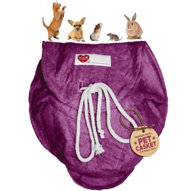 Sweet Goodbye Cloud® Eco-Friendly Pet Burial & Cremation Ceremony Kit - Casket for Smaller Pets: Rabbits, Hamsters, Gerbils, Birds, Fish, Reptiles, Small Cats (Choose Size & Color)(Medium, Magenta)