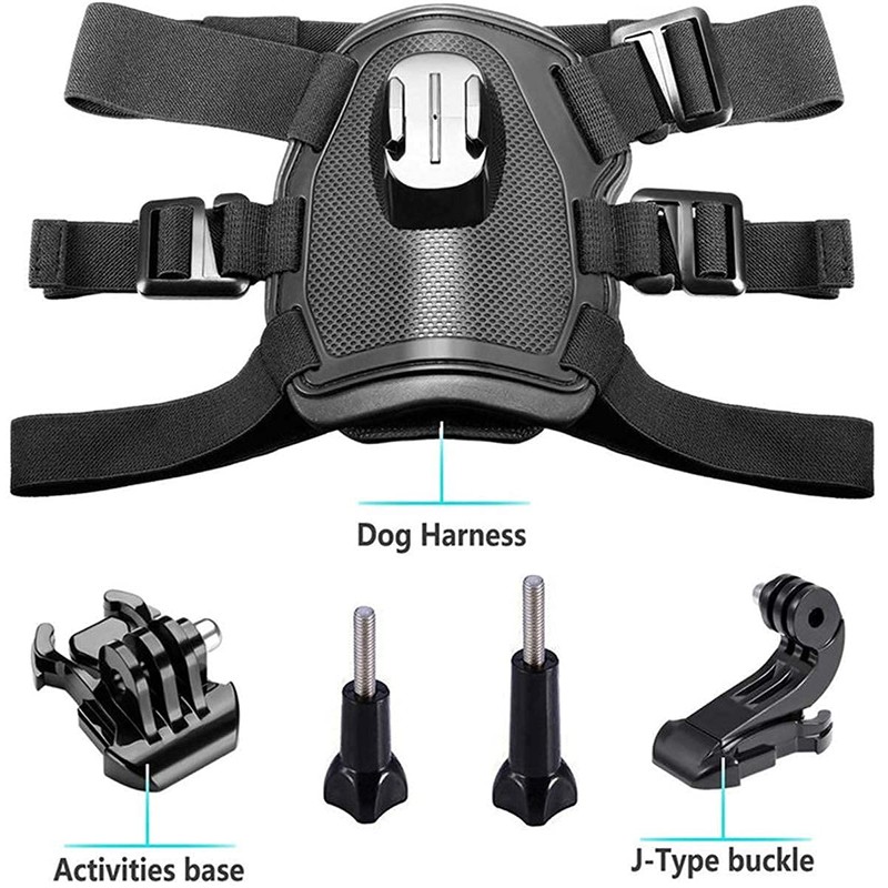 DUTTY Action Camera Dog Harness Mount Adjustable for GoPro Hero