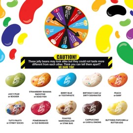 Jelly Bean BeanBoozled Game 6th Edition, Small Flip Top Box with Assorted Beans, Weird Flavor Chewy Candies, Pack of 3