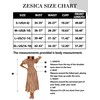 ZESICA Women's 2025 Summer Boho Floral Print Square Neck Ruffle