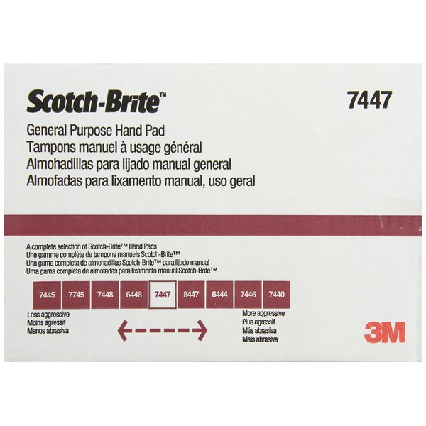 Scotch-Brite 04029 General Purpose Hand Pad, 6" x 9" (Pack of 20)