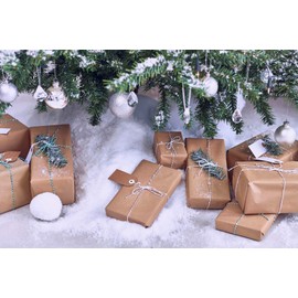 Guilty Gadgets Christmas Snow Blanket Fake Winter Theme Party Festival Christmas Tree Decoration Polyester - 70cm x 50cm