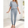 Famulily Pajamas Set for Women 2 Piece Short Sleeve Lounge