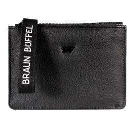 BRAUN BÜFFEL Capri Leather Credit Card Holder 12 cm, black, Modern