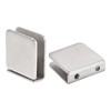 uxcell Stainless Steel 0 Degree Square Frameless Glass Clamp, 6pcs