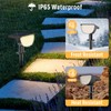 GKGG Solar Lights Outdoor Waterproof IP65, 76 LED 3 Lighting