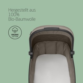 Maxi-Cosi Organic Baby Tub Sheet Fits All Maxi-Cosi Tubs 2 in 1 Pack 100% Organic Cotton Stroller Bedding Eco Friendly Machine Washable White