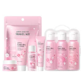 Sakura Travel Size Shampoo and Conditioner, Mini Shampoo and Conditioner Set, Travel Shampoo and Conditioner, Sakura Bath & Skin Care Set Women Beauty Sets with Hair Shampoo & Conditioner Set