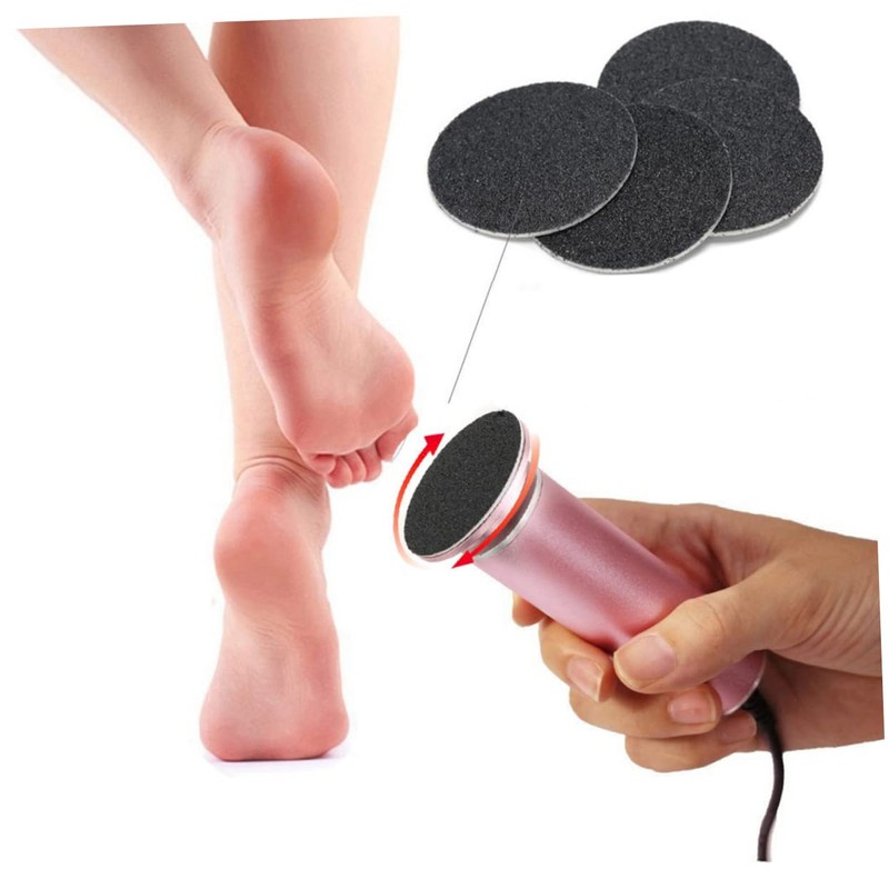 Mikinona Foot Polishing Discs 60pcs Replacement Sandpaper Disks for Dry