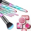 DUAIU DUAIU Makeup Brushes 15pcs Premium Synthetic Bristles Crystal