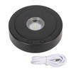 LED Rotating Display Base Black 360 Degrees 80s Circle Battery