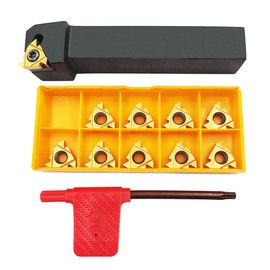 Soporte para herramientas de torno, 5/8" 3/4" SER1616H16 SER2020K16 SER2525M16 con inserto de rosca indexable 16ER AG60, 5/8" (16 * 16mm)
