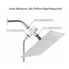 6 Pack Shower Head Filter Gasket, Washer Filters Water Impurities,