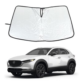 Front Windshield Sunshade for Mazda CX-30 2020-2024 Accessories Windshield Sun Shade Sun Visor UV Blocker Privacy Protector Custom Sunscreen Heatshield Keep Your Vehicle Cool Lightweight & Portable