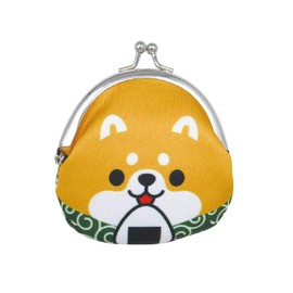 Gamaguchi Wallet Coin Purse Coin Purse Pouch Japanese Pattern Japanese Souvenir 3.9 x 3.5 inches (10 x 9 cm), Maiko/Maneki Neko/Shiba Inu/Daruma, Shiba Inu