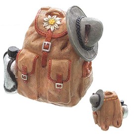 Topshop24you Topshop24you Beautiful Money Box Backpack Hiking Cash Box with Rubber Stopper
