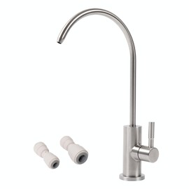 Allkorma Water Filter Faucet, Reverse Osmosis Water Filtration System, Non-Air Gap Ro Faucet, SUS 304 Stainless Steel Drinking Water Faucet, Brushed Nickel