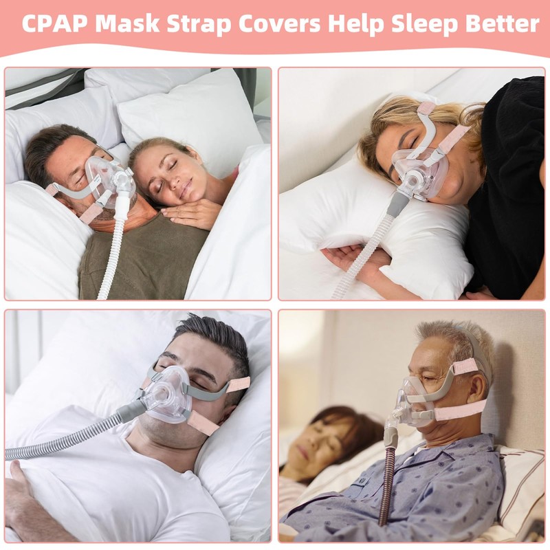 8 PCS CPAP Mask Strap Covers, Silky CPAP Hair Protector
