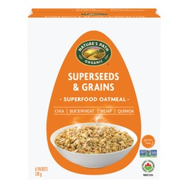 Nature's Path Organic Superfood Superseeds & Grains Oatmeal, 228 g (Pack of 1), Gluten Free, Non-GMO