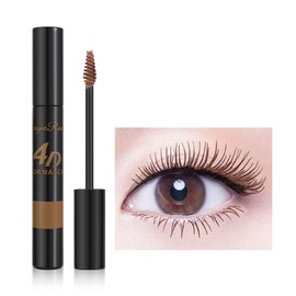 Popular Product: Color Mascara, Cosplay, 4D Curl Mascara, Cosplay, Eyelashes, Enhances the 3D Appearance of Eyes, Long Keeping, Sweat-proof, High Coloring, All-Day Makeup, Waterproof (05# Brown)