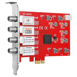 TBS 6904SE DVB-S2 / S / S2X Quad Tuner PCIe Card for Satellite Live TV