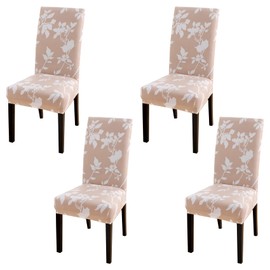 HZDHCLH Chair Covers Set of 4/6 Stretch Modern Chair Slipcovers for Dining Room Kitchen Wedding Party Washable Chair Protector(4pcs, Misha)