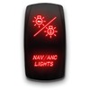 NAV ANC Lights - Red - Laser Etched Toggle Switch