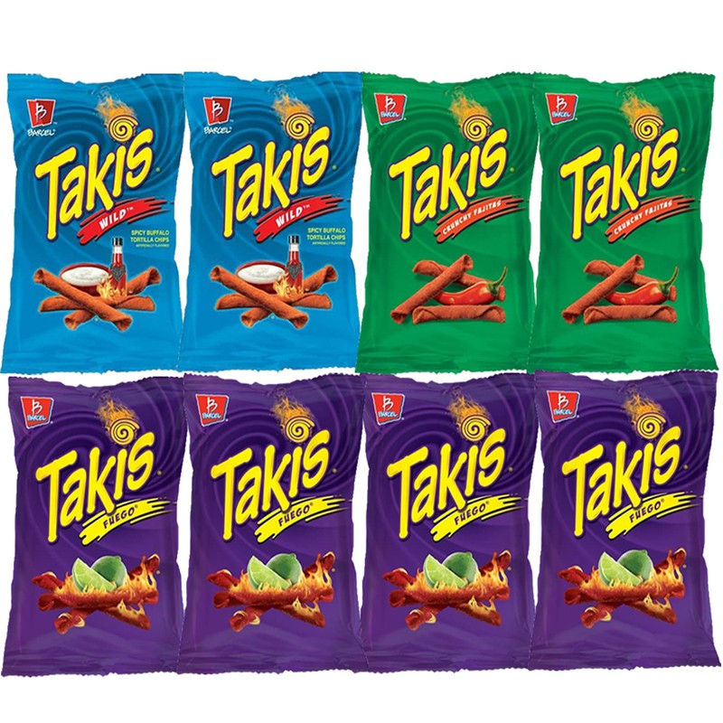 Hot Chips Snacks Variety Pack for Adults - Fiery Spicy