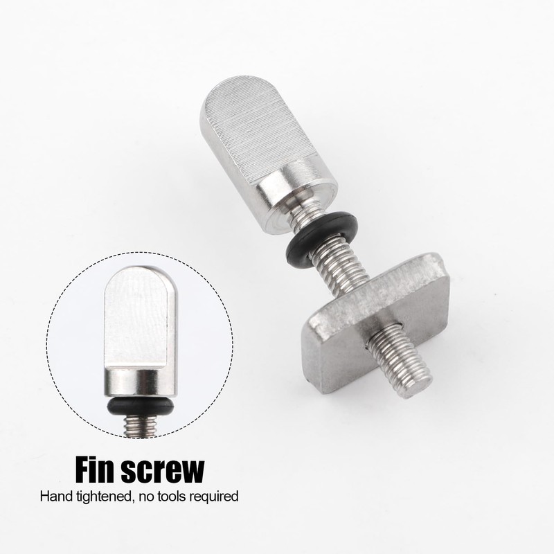 PEUTIER 8pcs SUP Fin Screws, 316 Stainless Steel Fin Screws