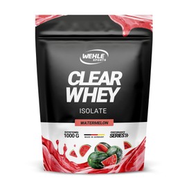 Wehle Sports Clear Whey Protein Pulver 1 kg - Isolate Proteinshake Wassermelone