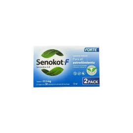 Duo Pack Laxante Senokot-f 17.2 Mg 60 Tabletas
