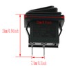 AXLIZER Waterproof Rocker Toggle Switch Waterproof Rocker Switch, Black