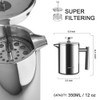 Secura French Press Coffee Maker, 304 Grade Stainless Steel Insulated