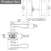 Probrico Entrance Lever Door Handle, Reversible for Right and Left