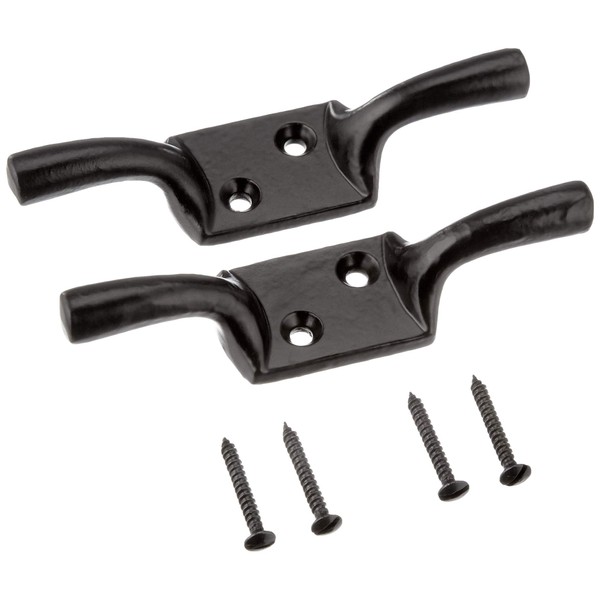 Merriway® BH00403 (2 Pcs) Cleat Hooks, 100 mm (4 inch)