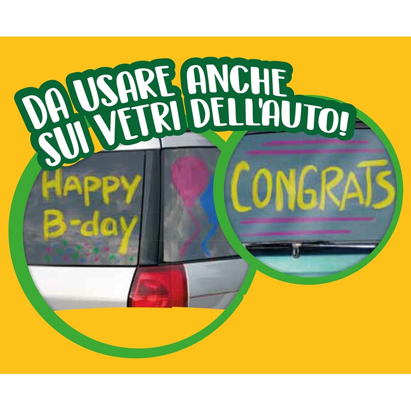 クレヨラ 窓に描けるマーカーペン 8色 水で落とせる窓用ペン window markers 588165 正規品