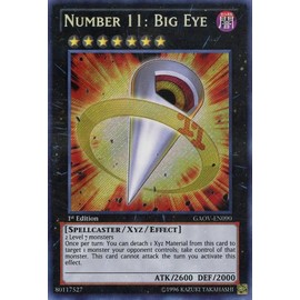 Yu-Gi-Oh! - Number 11: Big Eye (GAOV-EN090) - Galactic Overlord - 1st Edition - Secret Rare
