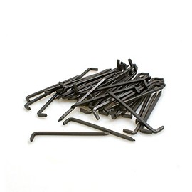 Design61 50 x console hooks, steel hooks, square wire, diameter 2 x length 20 mm, made of iron
