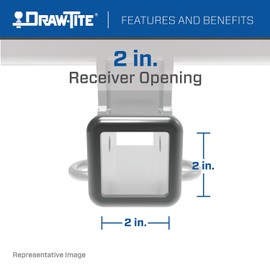 Draw-Tite 76637 Class 3 Trailer Hitch 2-Inch Receiver Compatible with 2014-2024 RAM ProMaster 1500, 2014-2024 RAM ProMaster 2500, 2014-2024 RAM ProMaster 3500