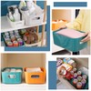 wintfarm Pack of 6 Plastic Storage Boxes, Storage Boxes with