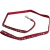 Large Burgundy Rabbit Paw Print Harness & Lead (Neck19-30/Chest25-41cm)