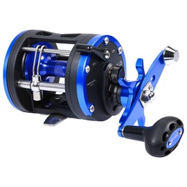 Sougayilang Trolling Reel, Smooth Powerful Boat Fishing Ocean Reel, Saltwater Level Wind Reels for Catfish, Musky, Sea Bass, Salmon-B40L