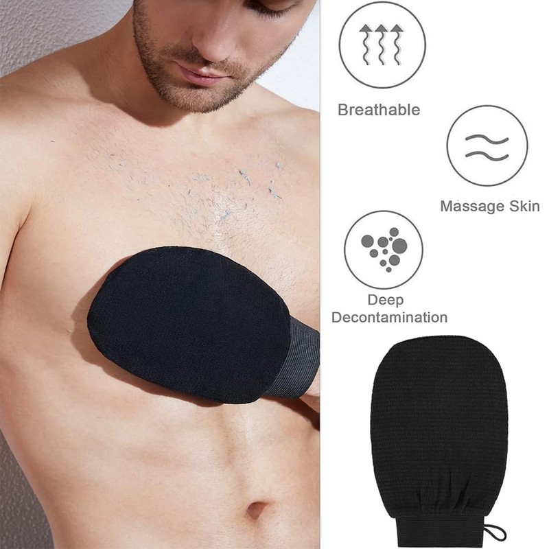 Exfoliating Gloves, Bath SPA Exfoliating Mitts Body Scrubber for Removing