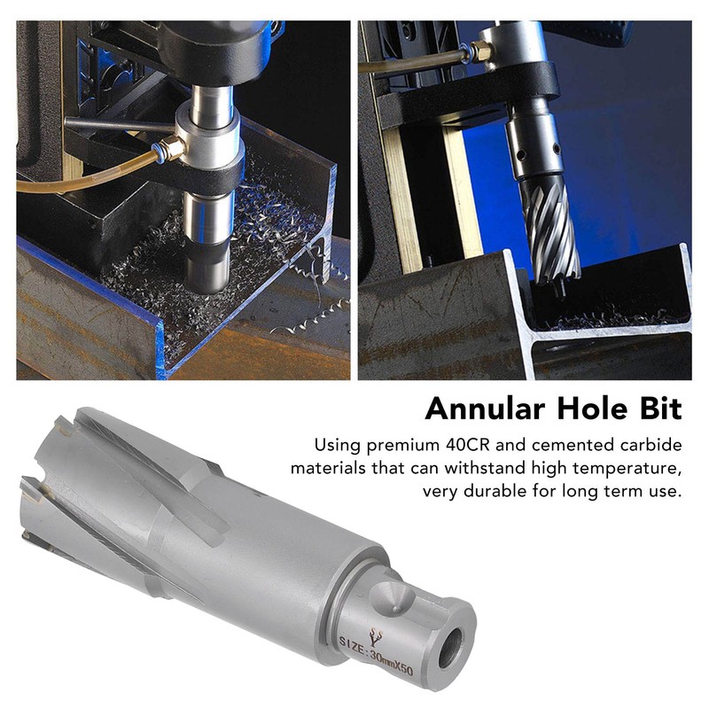 Mag Drill Bit Annular Cutter 50mm Cutting Depth Drilling Tool