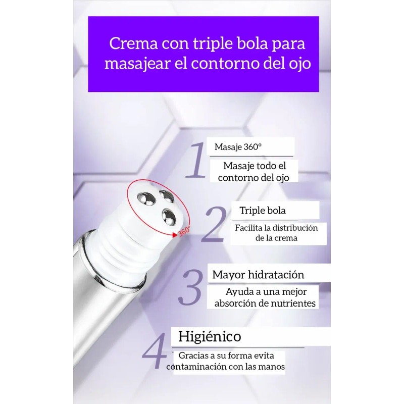 Crema Antienvegecimiento Reafirmante Para Contorno De Ojos