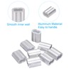 PATIKIL 5/16"/ 8mm Aluminum Crimping Loop Sleeves, 8Pcs Cable Crimp